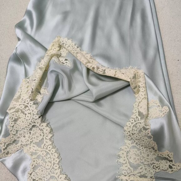 Doen Ladies Lace Midi Silks A-line Skirt - Picture 9 of 14